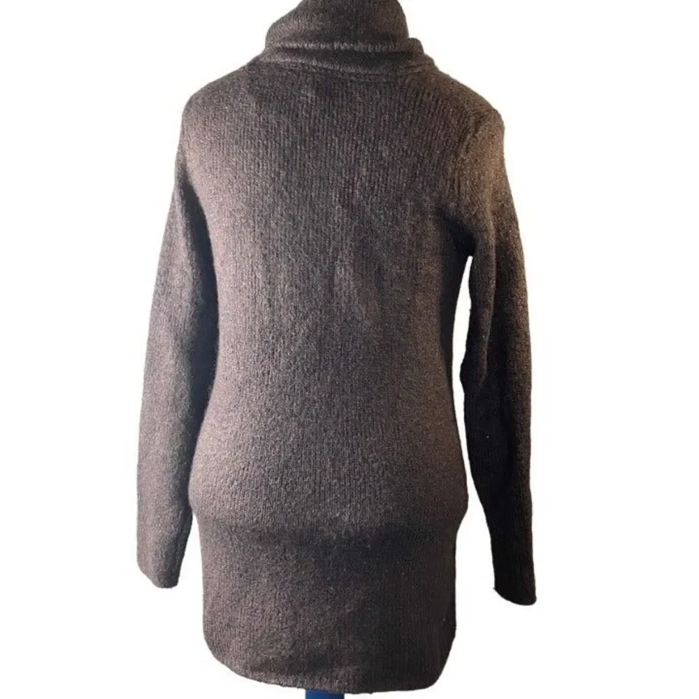 Cozy H&M Brown Zip Sweater- size S